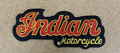 Indian Motorcycle Motorbike Red Embroidered Patch Sew Iron On Embroidery • $32.95