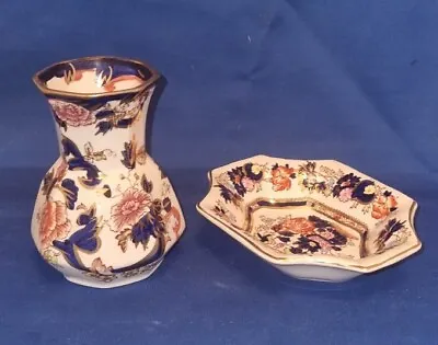 Masons Ironstone “ Mandarin “Small  Vase & Bowl • £13.99