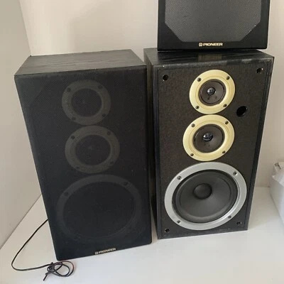 £34.99 • Buy Pair Of Pioneer S-Z93 Hifi Speakers Vtg - 120W 8Ohm - Working - DB885Z 50x22x26w