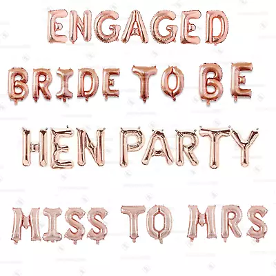 Engagement Bride To Be Foil Balloons Wedding Hen Do Party Decoration XOXOBanner  • £14.49