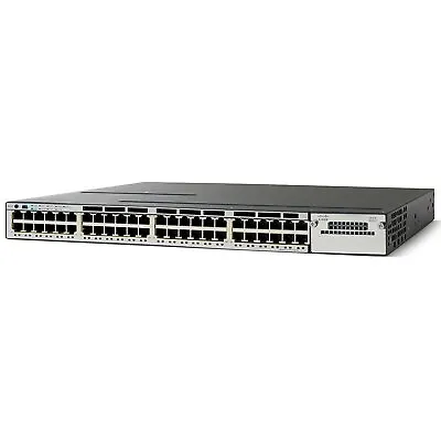 🌟CISCO WS-C3750X-48T-S 48x10/100/1000 Gigabit Switch IPBase CCNA NO PSU NO FANS • £55