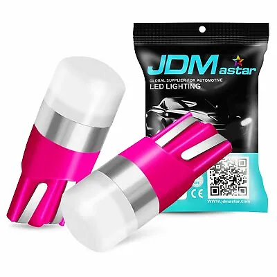 JDM ASTAR 2x Pink 300LM T10 168 192 LED Interior Dome Map Trunk Sidemarker Bulbs • $17.99