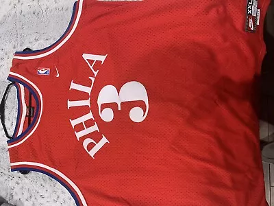 Nike Allen Iverson Philadelphia 76ers Vintage NBA Jersey XXL 100% Authentic Rare • $16.50