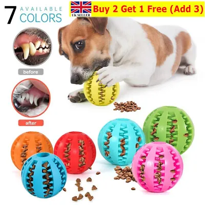 £6.68 • Buy Pet Dog Cat Food Dispenser Tough Treat Interactive Puppy Play Puzzle Ball Toys.