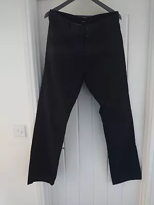 Gant Trousers 34W 34L Black • £10