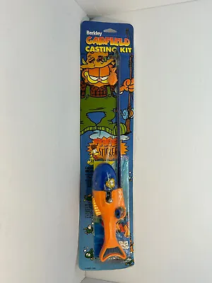 Vintage Garfield The Cat Casting Kit Fishing Pole Rod Reel Combo Kids Sealed • $95