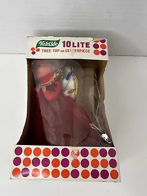 Vintage Yuletide 10 Lite Angel Christmas Tree Top Topper Or Centerpiece  In Box • $20