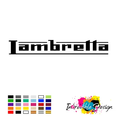 £3 • Buy Lambretta Logo Badge Vinyl Sticker Decal Bike Scooter Window 20cm X 3cm