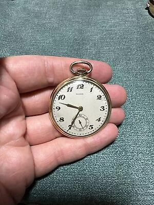 Vintage Agassiz 10k Gold Filled Pocket Watch 17j Longines Case • $349.99