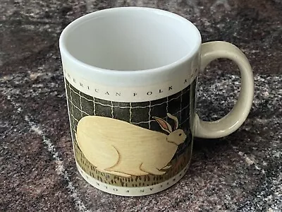 Warren Kimble American Folk Art Otagiri Rabbit Bunny Theme Coffee Cup Mug Japan • $24.99