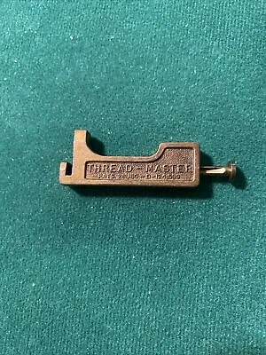 Vintage Thread-Master Sewing Needle Threader Tool Made In USA Brass • $29