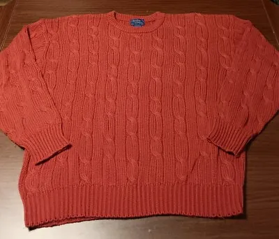 VINTAGE Irish Sweater Men's Large Red Republic Of Ireland • $43.16