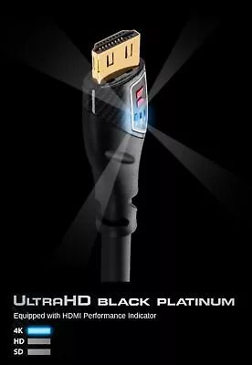 Monster UltraHD Premium Black Platinum Ultimate 4K HDMI Cable 12ft / 3.65m • $79.99