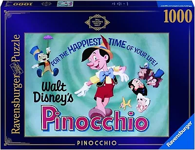 Ravensburger Disney Treasures From The Vault Pinocchio 1000 Piece Jigsaw Puzzle • $44