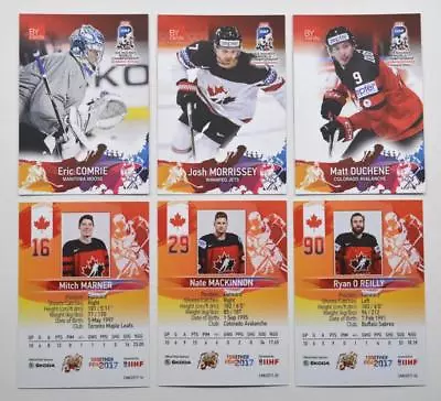 2017 BY Cards IIHF World Championship Team Canada Pick A Player Card • $1.99