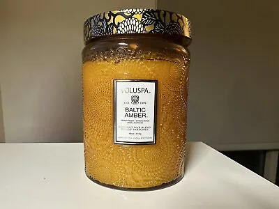 Voluspa Baltic Amber Large Jar Candle 100 Hour Burn Time 18 Oz • $36.99