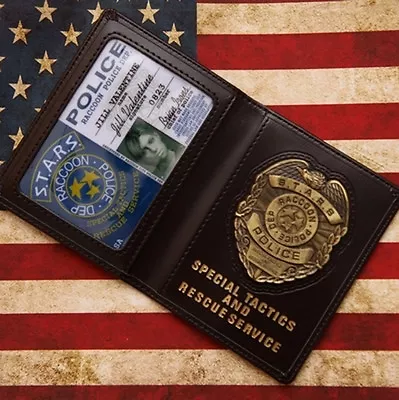 £28.19 • Buy Resident Evil Stars Jill Police Metal Badge With Id Wallet Holder Case-US157