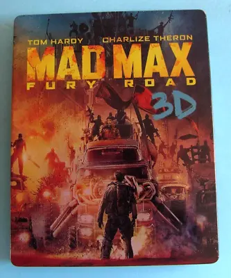 MAD MAX Fury Road 3D BLU-RAY + BLU-RAY Steelbook Tom Hardy Charlize Theron • $21.50