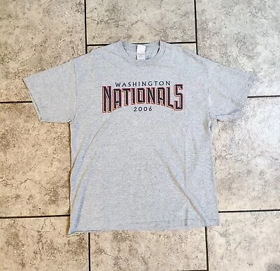 Alstyle Apparel 2006 Washington Nationals T Shirt XL MLB Baseball Gray AAA Brand • $12.98