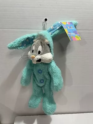 Vintage Warner Bros. Studio Store Bean Bag Plush Bugs Bunny ( Teal Rabbit ) NWT • $5.06