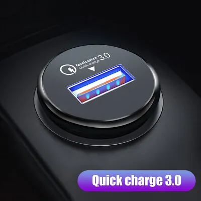 £5.83 • Buy QC 3.0 USB Car Phone Charger Adapter Cigarette Lighter Fast Charging Accessories