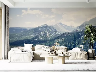 3D Sky Mountain Forest View Wallpaper Wall Murals Removable Wallpaper 100 • $26.10