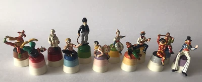 £59.99 • Buy TCC - Cavalcade Of Clowns Thimble Collection - Pewter Complete Set 12