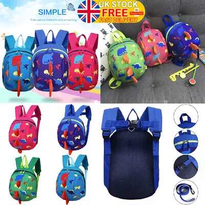 Kids Baby Toddler Walking Safety Harness Backpack Security Strap Bag With Reins# • £7.59