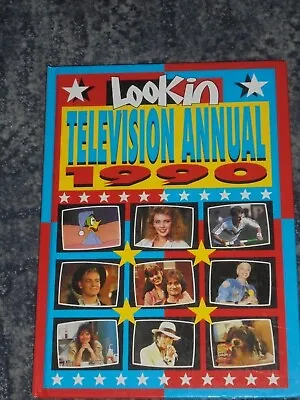 Lookin Television Annual 1990 Hardback Kylie /Jason  Boney M CAROL VORDERMAN • £5.99