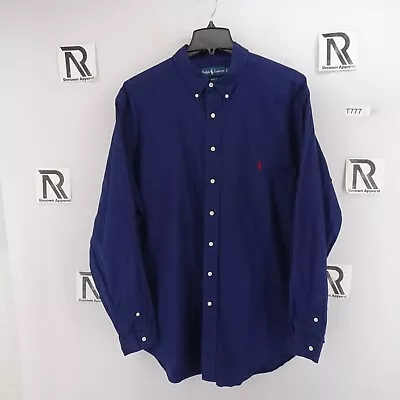 Men's Polo Ralph Lauren Button Down Dress Shirt Size 2XLT TALL Navy Blue Golf • $32.50