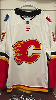 Calgary Flames Milan Lucic MiC Team Issued NHL Adidas Hockey Jersey Size 58 • $224.99