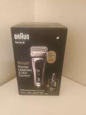 Braun Series 8 8457CC Cordless Rechargeable Men's Electric Razor - Silver • $286.62