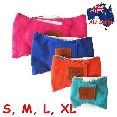 $9.95 • Buy XS-XL Male Dog Puppy Nappy 100% Cotton Belly Wrap Band Sanitary Pants Underpants