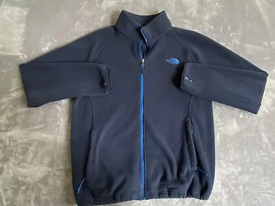 The North Face Jacket Mens Large Fleece Full Zip Khumbu Blue Sweatshirt Coat • $24.99