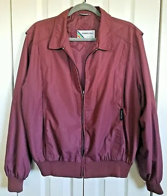 Members Only By Europe Craft Vintage Jacket Rainbow Tag Size 42L Men's Maroon • $24.04