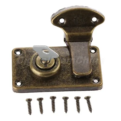 7 Hole Antique Style Iron Wooden Box Luggage Case Buckle Latch Hasp Lock Vintage • $2.59