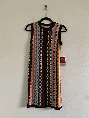 Missoni For Target Girls' Color Zig Zag Sleeveless Crewneck Sweater Dress XL • $32