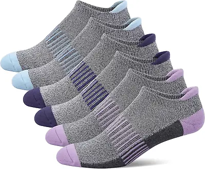 Women'S Athletic Ankle Socks With Heel Tab Premium Cotton Soft Cushion Reinfo • £26.89