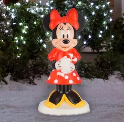 24” Gemmy MINNIE MOUSE Present Blow Mold Yard Decor Outdoor/ Indoor Christmas • $79.95