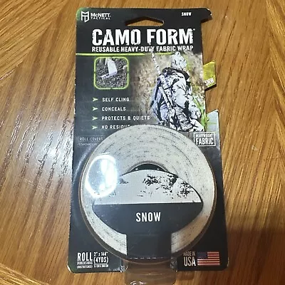 Gear Aid McNett Camo Form Reusable Self-Cling Fabric Wrap 2 X144  Snow New • $16.99