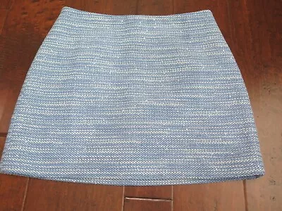New With Tags J. Crew Natasha Mini Skirt In Sequin Tweed Blue Size 10 • $14.99