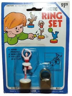 £38.77 • Buy Rare Vintage Magnetic Magic Ring Trick Set NIP FRee ShippING