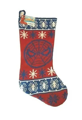 $17.95 • Buy Marvel Comics Spider-Man Knit Christmas Sweater Stocking 18  Lined NWT Spiderman