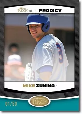 MIKE ZUNINO 2012 Rize Draft Rookie BLACK Paragon PRODIGY RC #/50 • $5.99