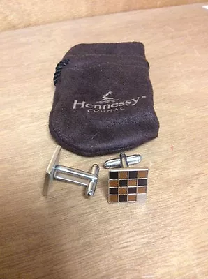 Hennessy Cuff Links * Brown & Gold *  NEW & FREE SHIPPING ~ Wild Rabbit  • $27.95