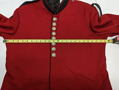 Vintage DeMoulin Mens Size 44S Bros Red Marching Band Jacket Embroidered Dryden • $34.97