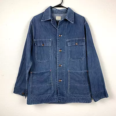 Vintage JcPenney Big Mac Denim Button Chore Leisure Jacket Union Made Mens XL • $120