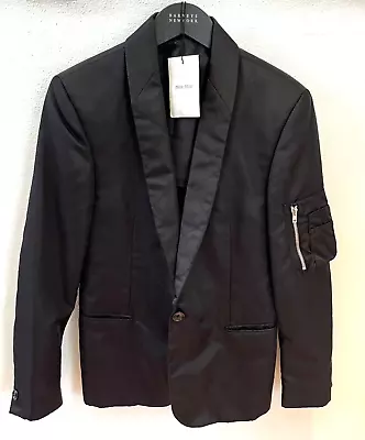 Vintage MIU MIU Prada Black Shawl Collar Tuxedo/Bomber Jacket Style Blazer RARE! • $425