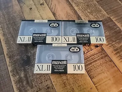 Maxell XLII 90 Type II High Bias Blank Cassette Tape New Sealed Lot Of 3 • $19.59