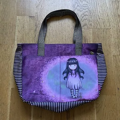 £22.99 • Buy Santoro Gorjuss Shoulder Bag Zip Handbag Carry Case Tote Purple Emo Y2K